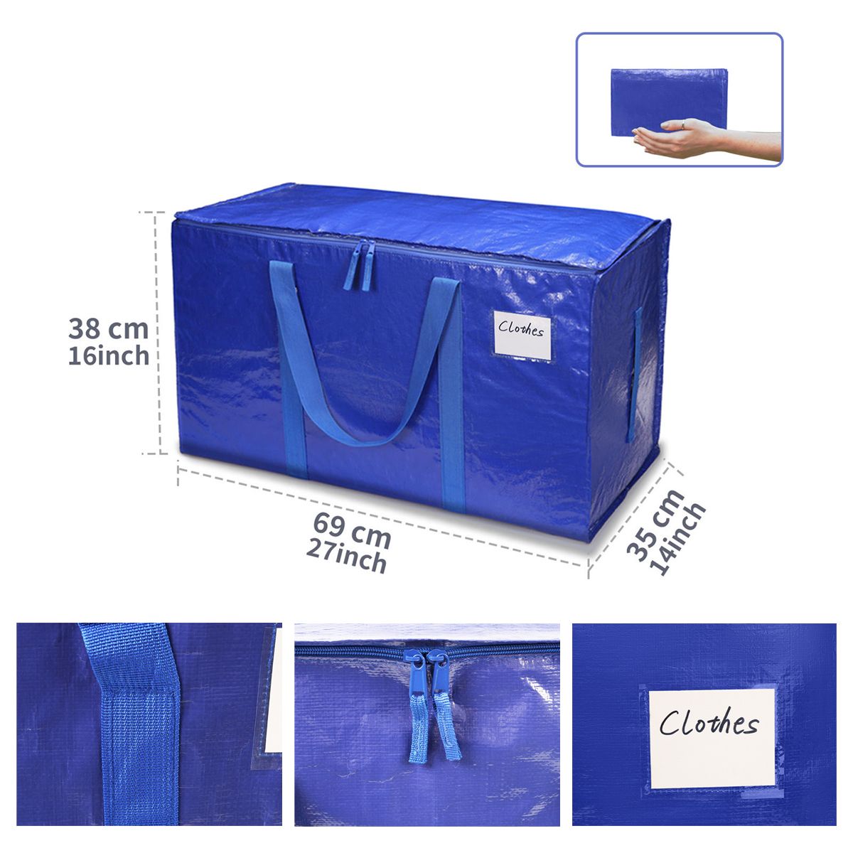 ATURE - Pack6 Bolsas De Mudanza Y Almacenamiento Extra Grande 100lts