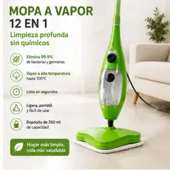 MOVI - MOPA A VAPOR CON SET DE ACCESORIOS 12 EN 1