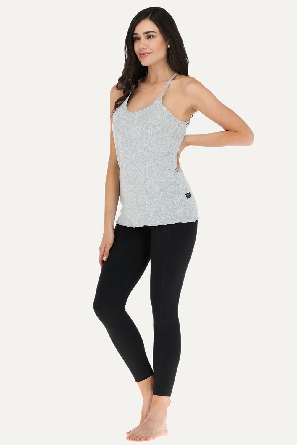 FLORES - Polera Rib Sin Mangas Mujer Flores