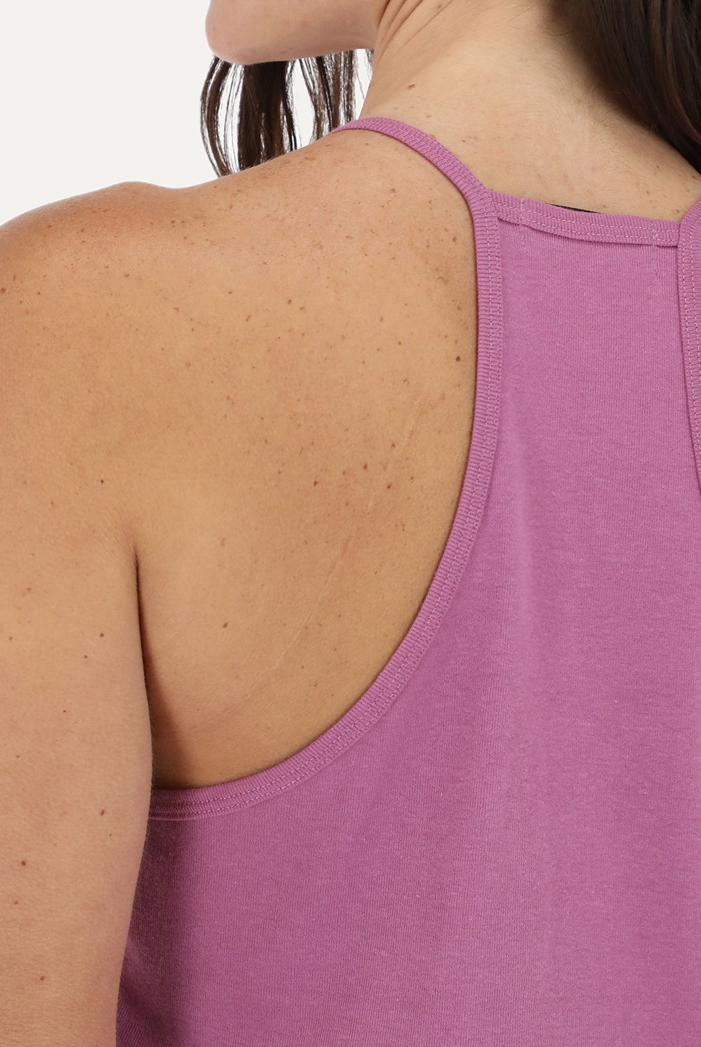FLORES - Polera Rib Sin Mangas Mujer Flores