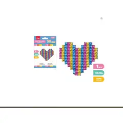 GENERICO - Globo Metalizado de Corazón Multicolor 140x120cm Descripción
