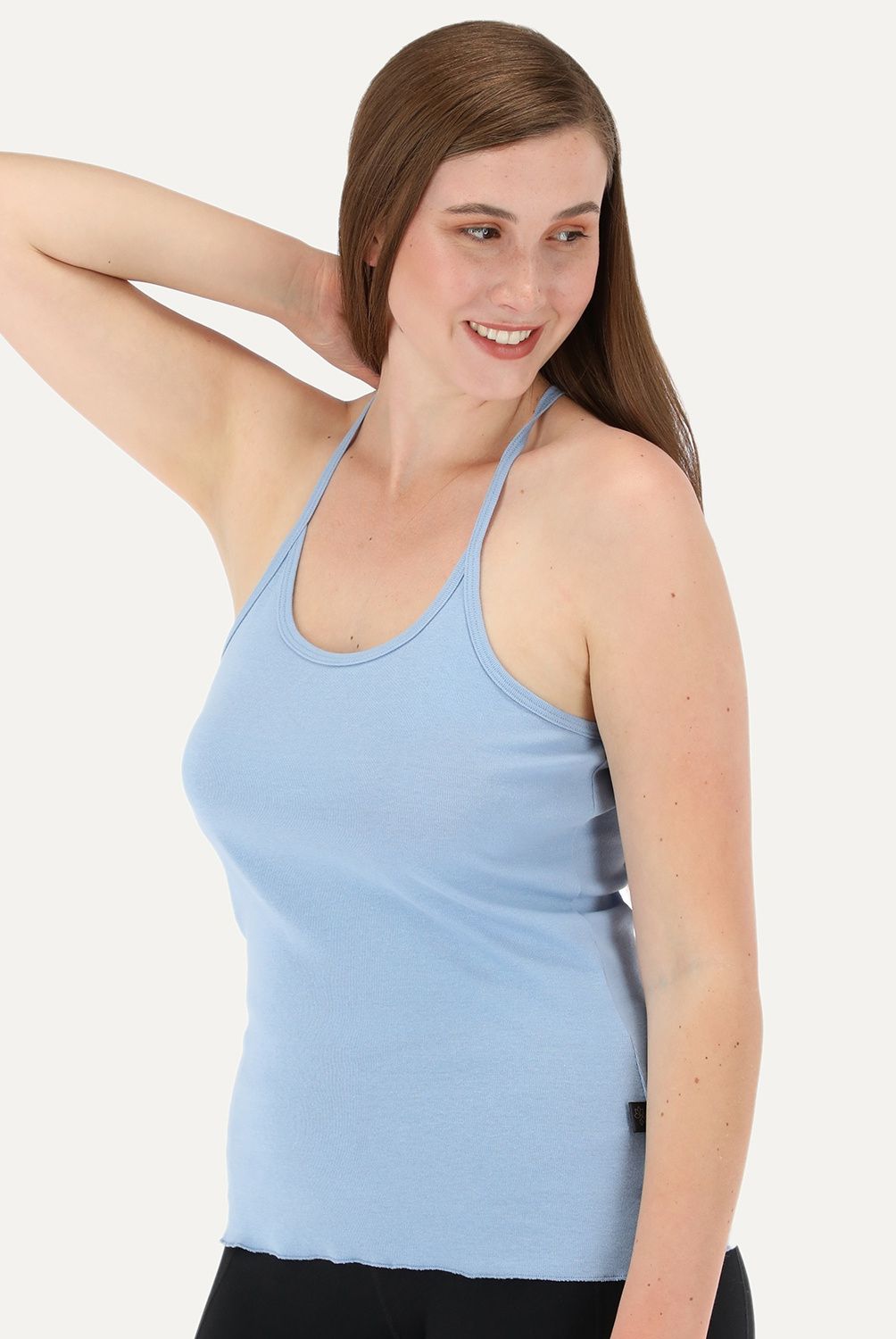FLORES - Polera Rib Sin Mangas Mujer Flores