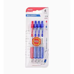 GENERICO - Bolígrafo Simples 4 pcs