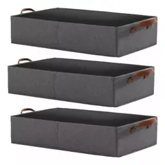 GENERICO - 3x Bolsas Organizador Ropa Caja Plegable Asa Almacenamiento