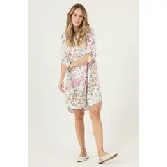 PRIVILEGE - Tunica Estampada Blanca Cod 1200095