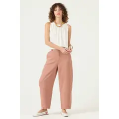 PRIVILEGE - Pantalon De Lyocell Barrel Café Cod 2012755
