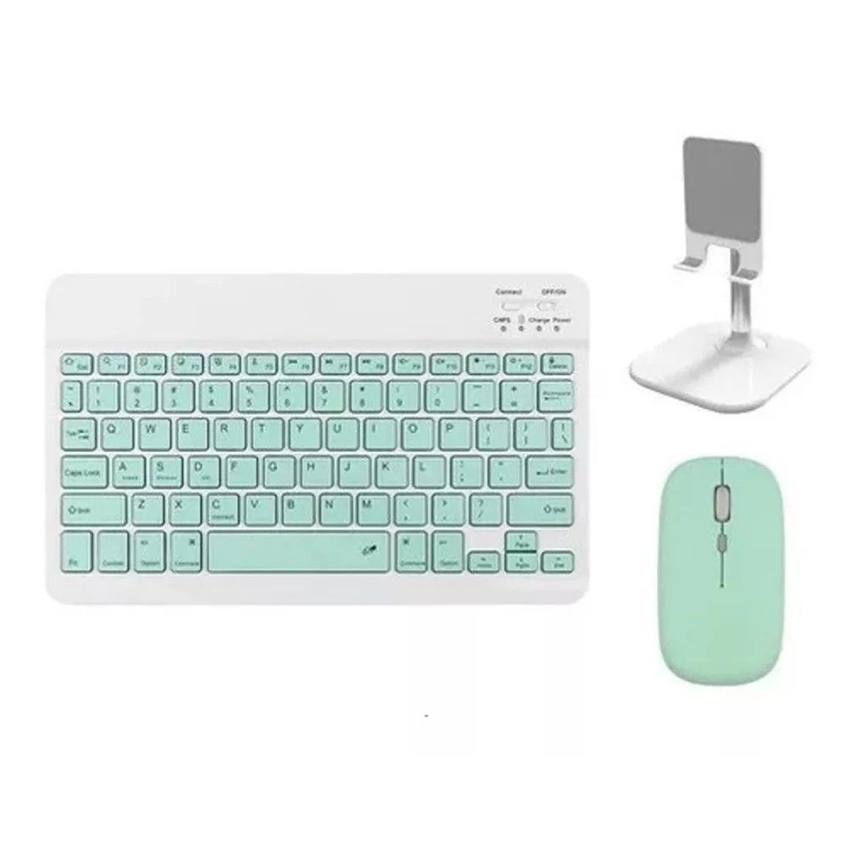 GENERICO - Kit De Teclado Bluetooth Con Ratón Soporte Teléfono tablet