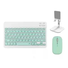 GENERICO - Kit De Teclado Bluetooth Con Ratón Soporte Teléfono tablet