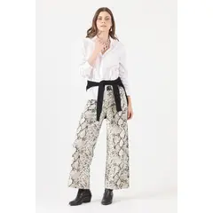 PRIVILEGE - Jeans Animal Print Crudo Cod 2400506