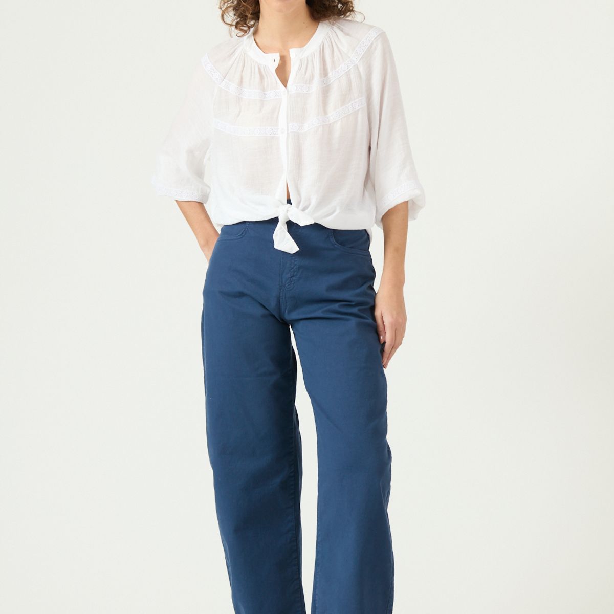 PRIVILEGE - Jeans Barrel Azul Cod 2401025