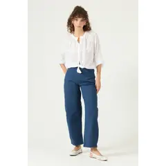 PRIVILEGE - Jeans Barrel Azul Cod 2401025