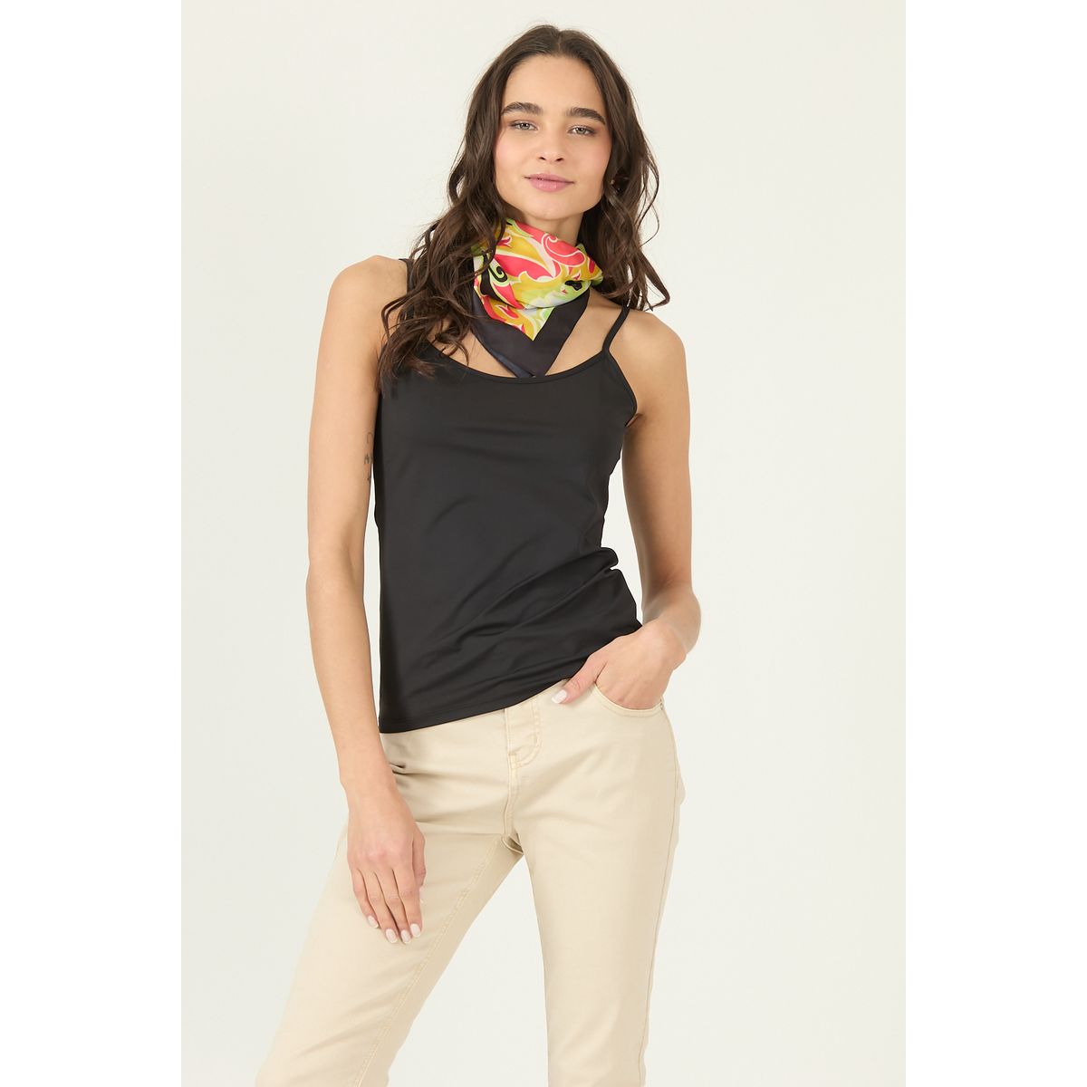 PRIVILEGE - Polera Negra Cod 2800695