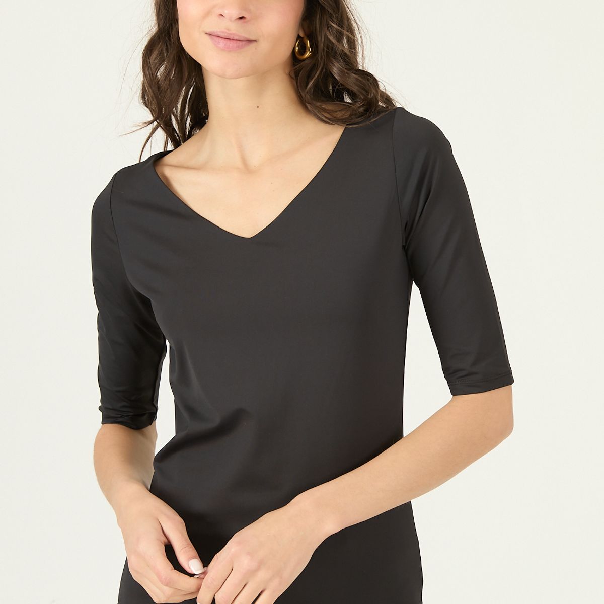 PRIVILEGE - Polera Negra Cod 2800735