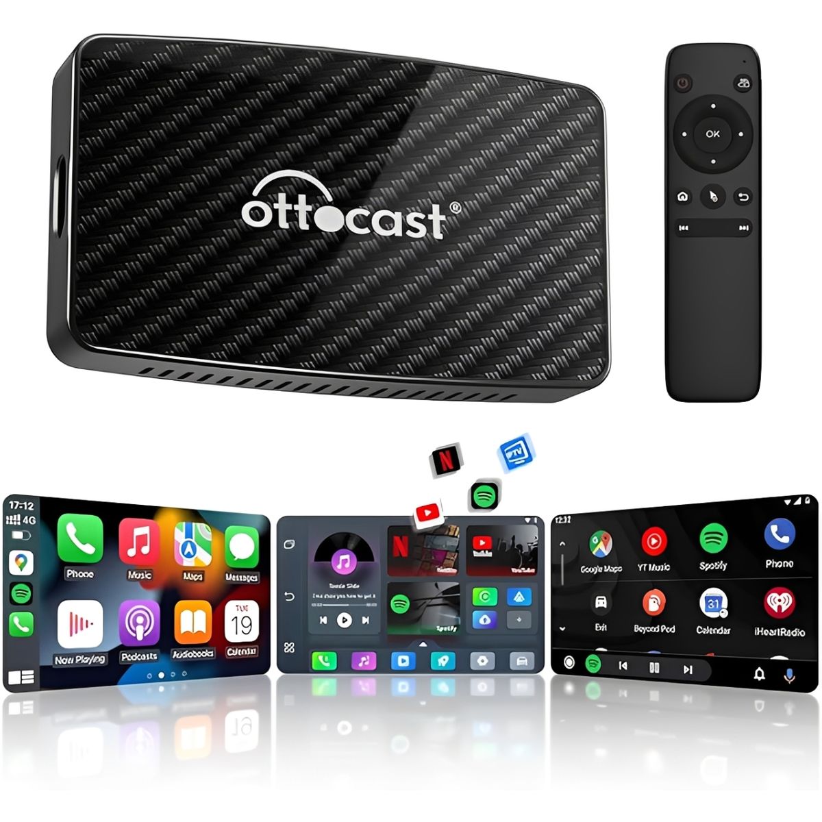 OTTOCAST - Ottocast Play Video 2 Pro Adaptador Carplay Netflix Youtube