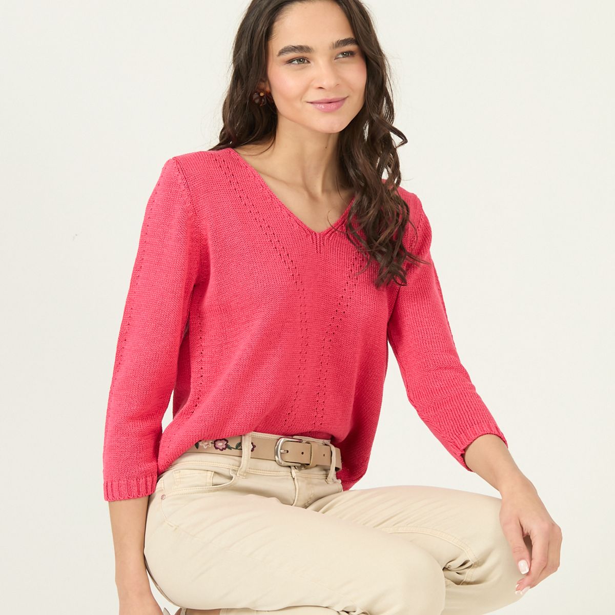 PRIVILEGE - Sweater Fucsia Cod 5406285
