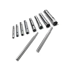 GENERICO - Llave Tubo 10 Piezas 6-22mm Acero Cromo Mecánica Mantenimiento Labg