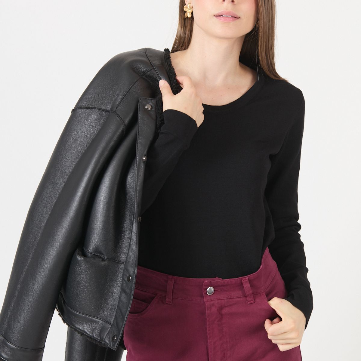 PRIVILEGE - Sweater Negro Cod 7900016