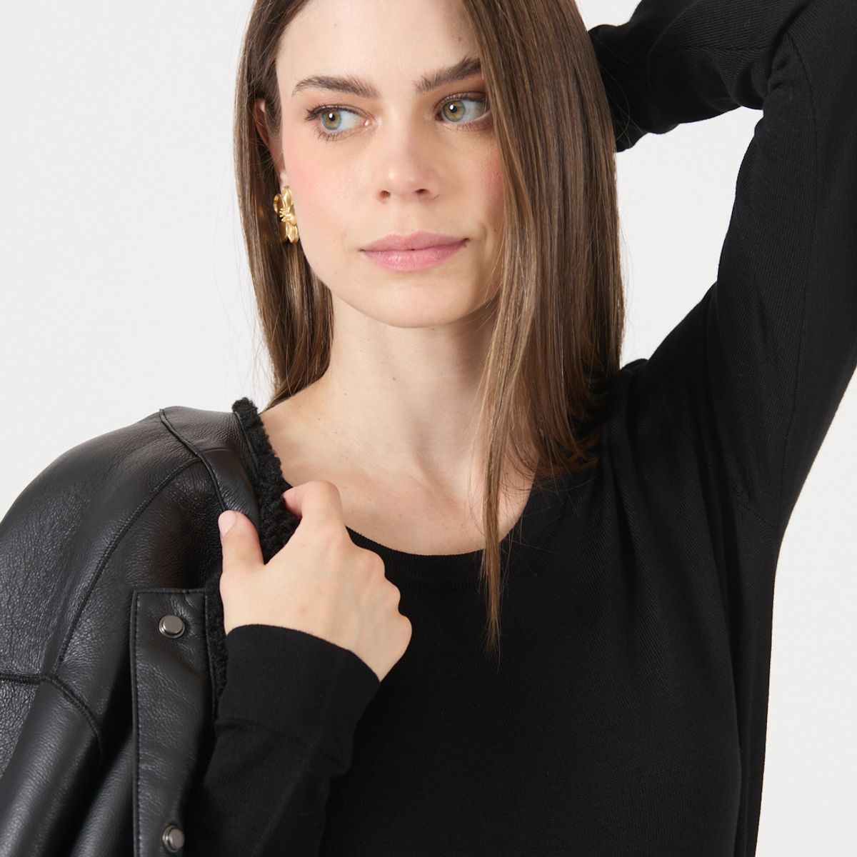 PRIVILEGE - Sweater Negro Cod 7900016