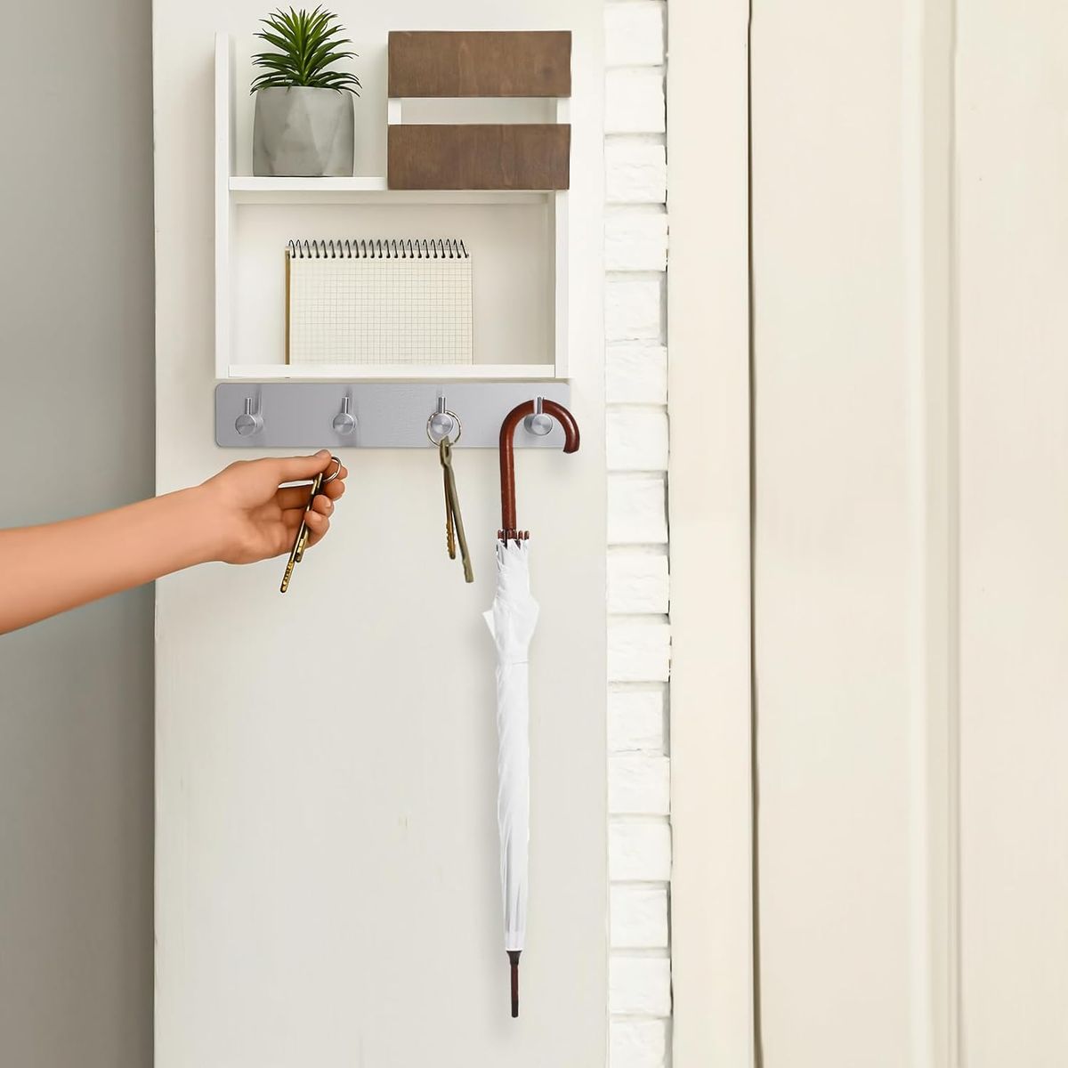 KUANGYE - Perchero De Pared Con Ganchos De Acero Inoxidable Ptoallas