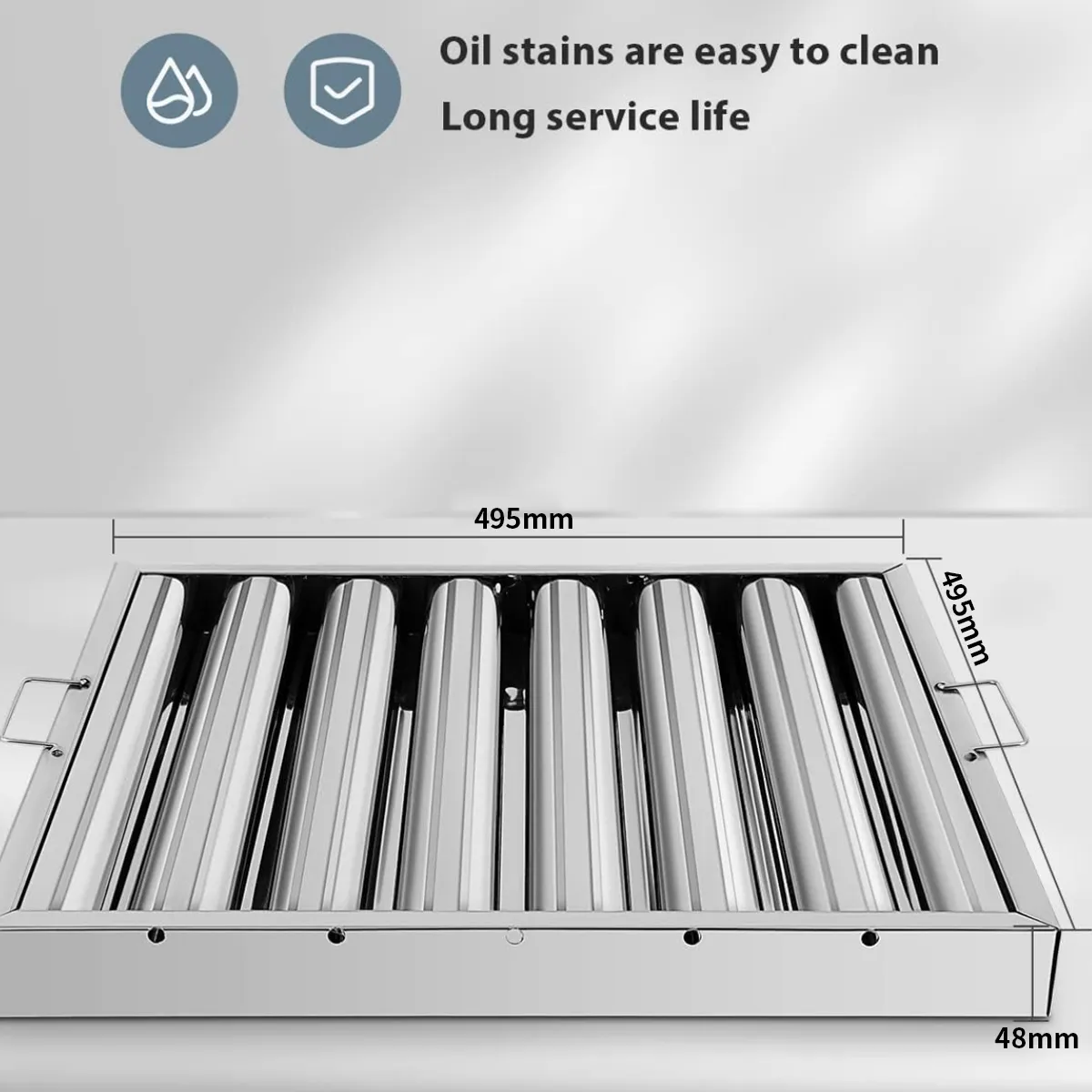 ATURE - Filtro Para Campana Industrial 50x50 Para Fabricacion 6pzs