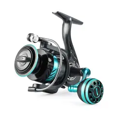 ATURE - Carrete De Pesca Giratorio Profesional 5:2:1 He-7000 12 Ejes