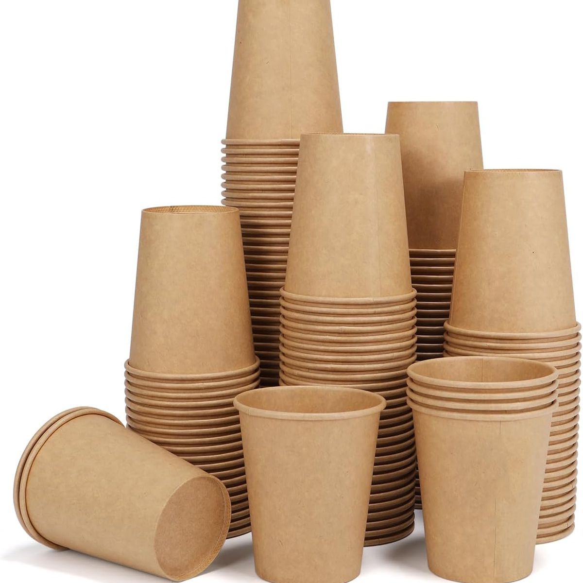 KUANGYE - Vasos Polipapel Kraft Carton Descartable 8 Oz Pack 200 Und