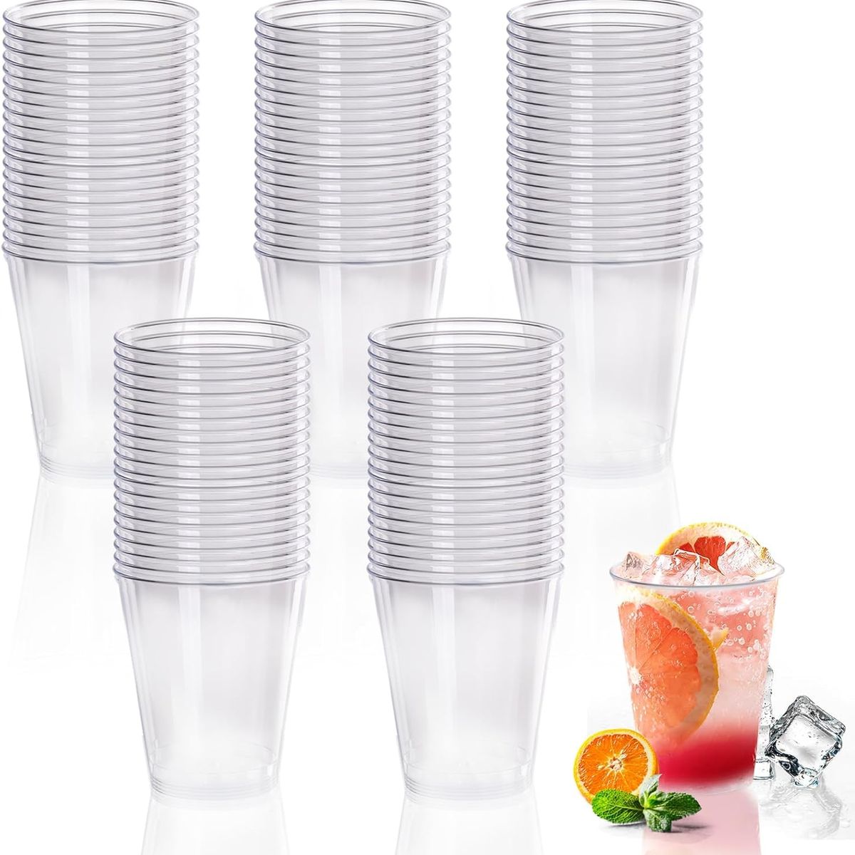 KUANGYE - 100 Vasos Desechables Cerveceros Shot Postres Pocillos 150ml