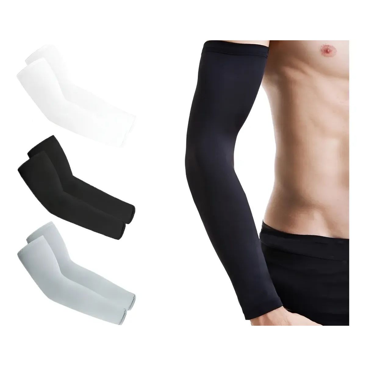 YAYKO - 3 X Par De Mangas Deportivas Premium Para Brazos, Filtro Uv