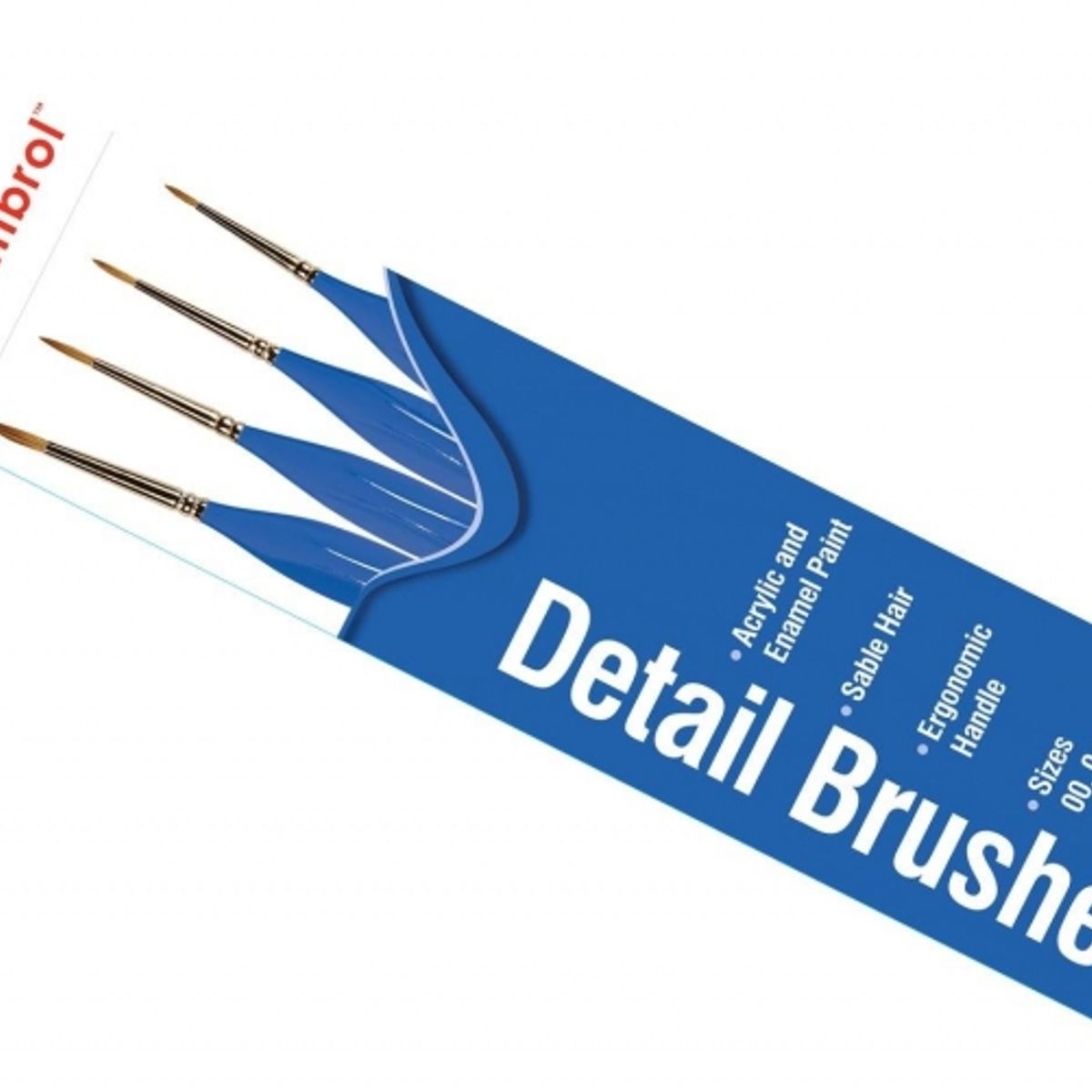 GENERICO - HUMBROL AG4304 DETAIL SABLE BRUSHES PACK