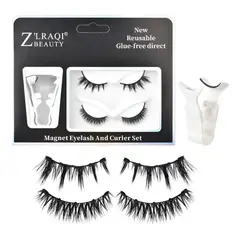 YAYKO - Pestañas Magnéticas Reutilizables Con Pinzas 2 Pares