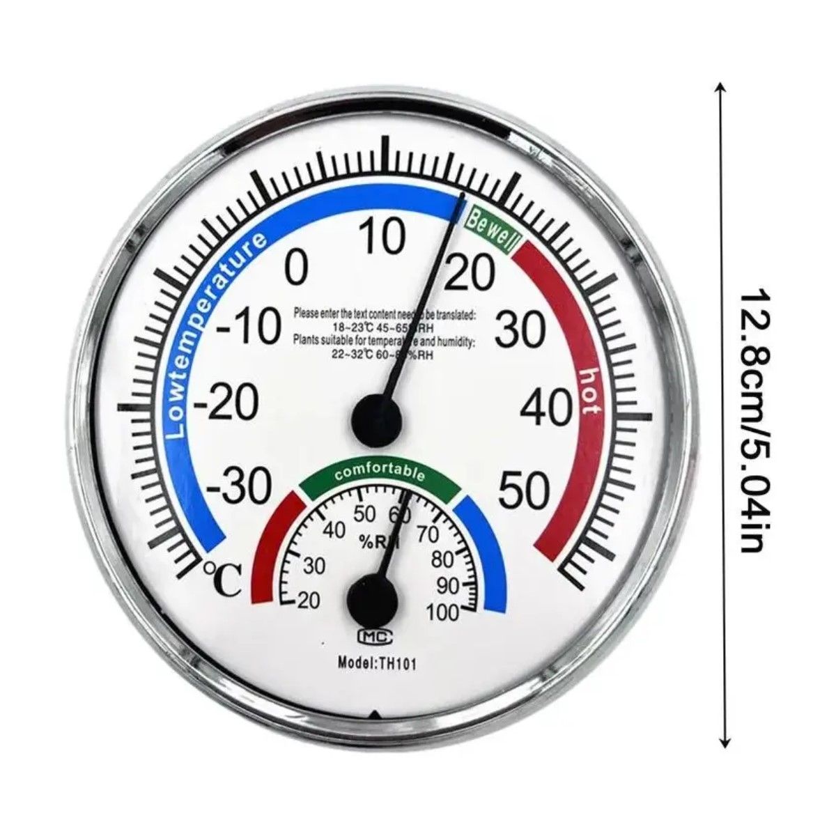 GENERICO - Termómetro Ambiental Higrómetro Análogo Temperatura Humedad BELUG