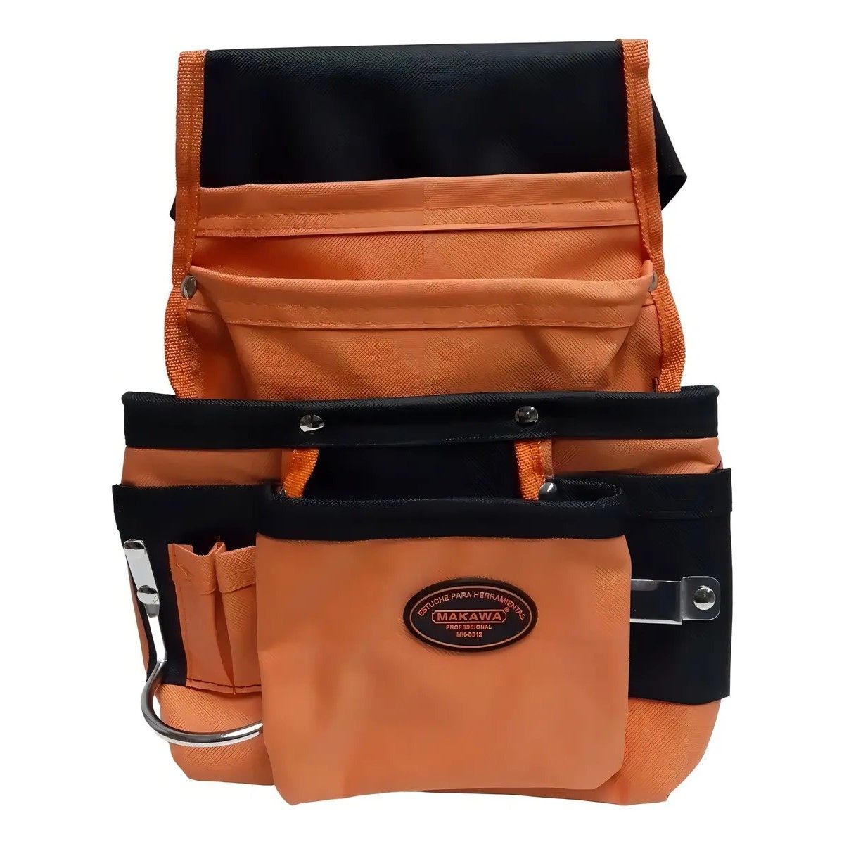 GENERICO - Coleto Carpintero Simple Con Porta Martill Color Naranja BELUG