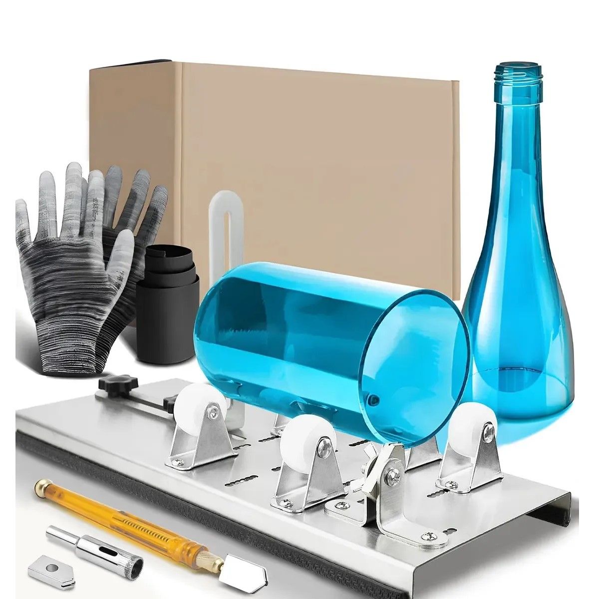 GENERICO - Cortador De Botellas De Vidrio + Kit Accesorios BELUG
