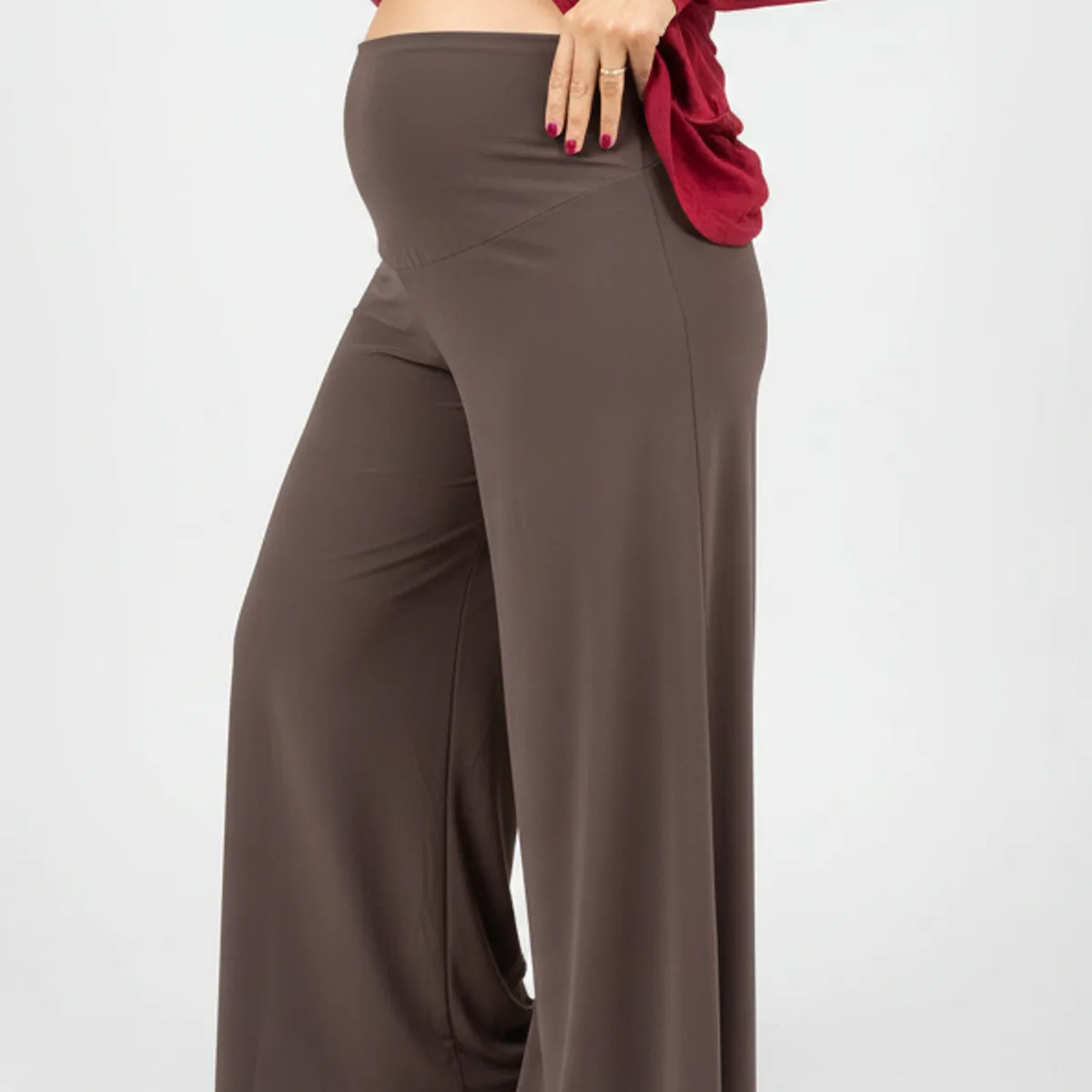 MADREMIA - Pantalon palazzo Maternal Pame Negro Madremia