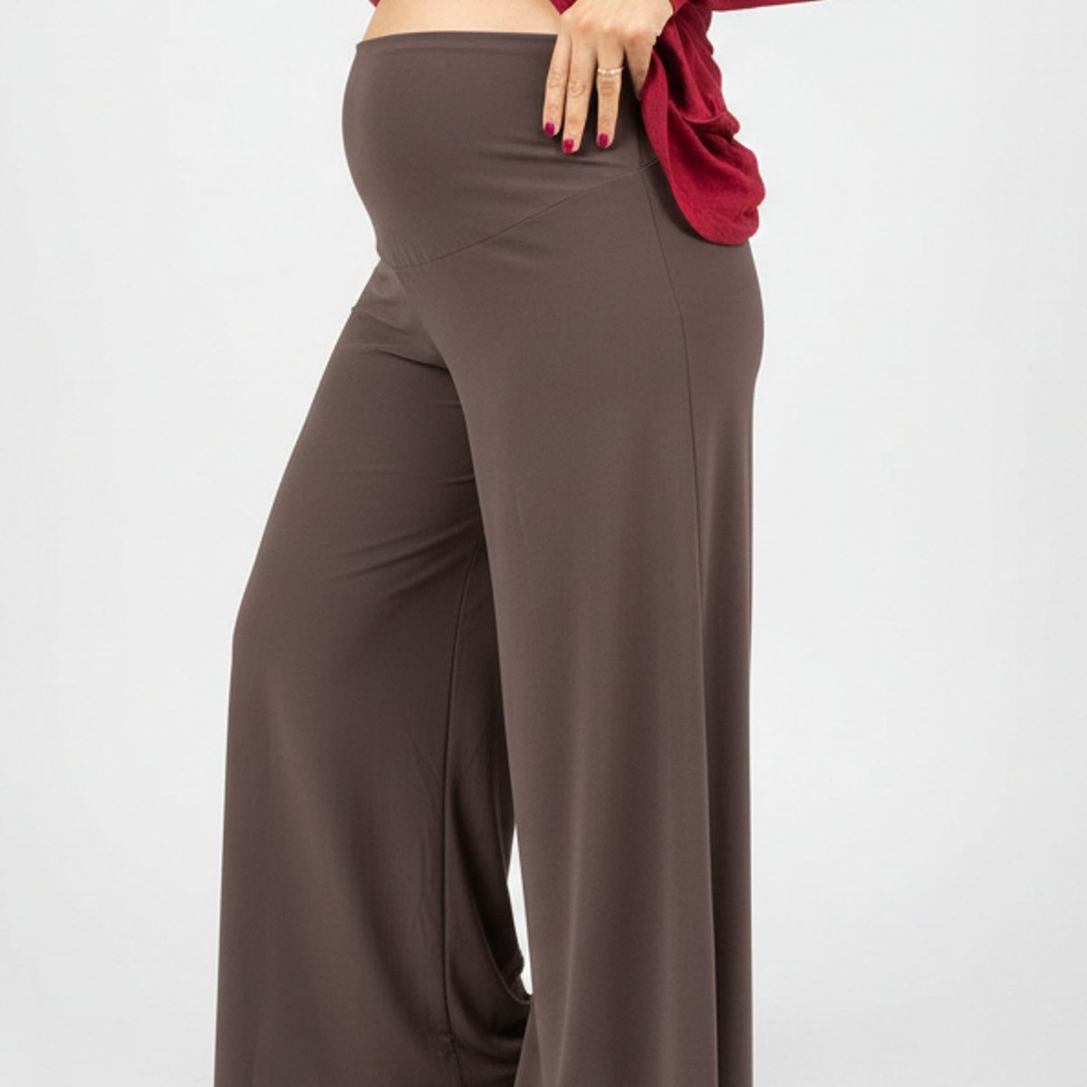 MADREMIA - Pantalon palazzo Maternal Pame Negro Madremia
