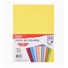 GENERICO - Resma de Papel Color Amarillo Limón