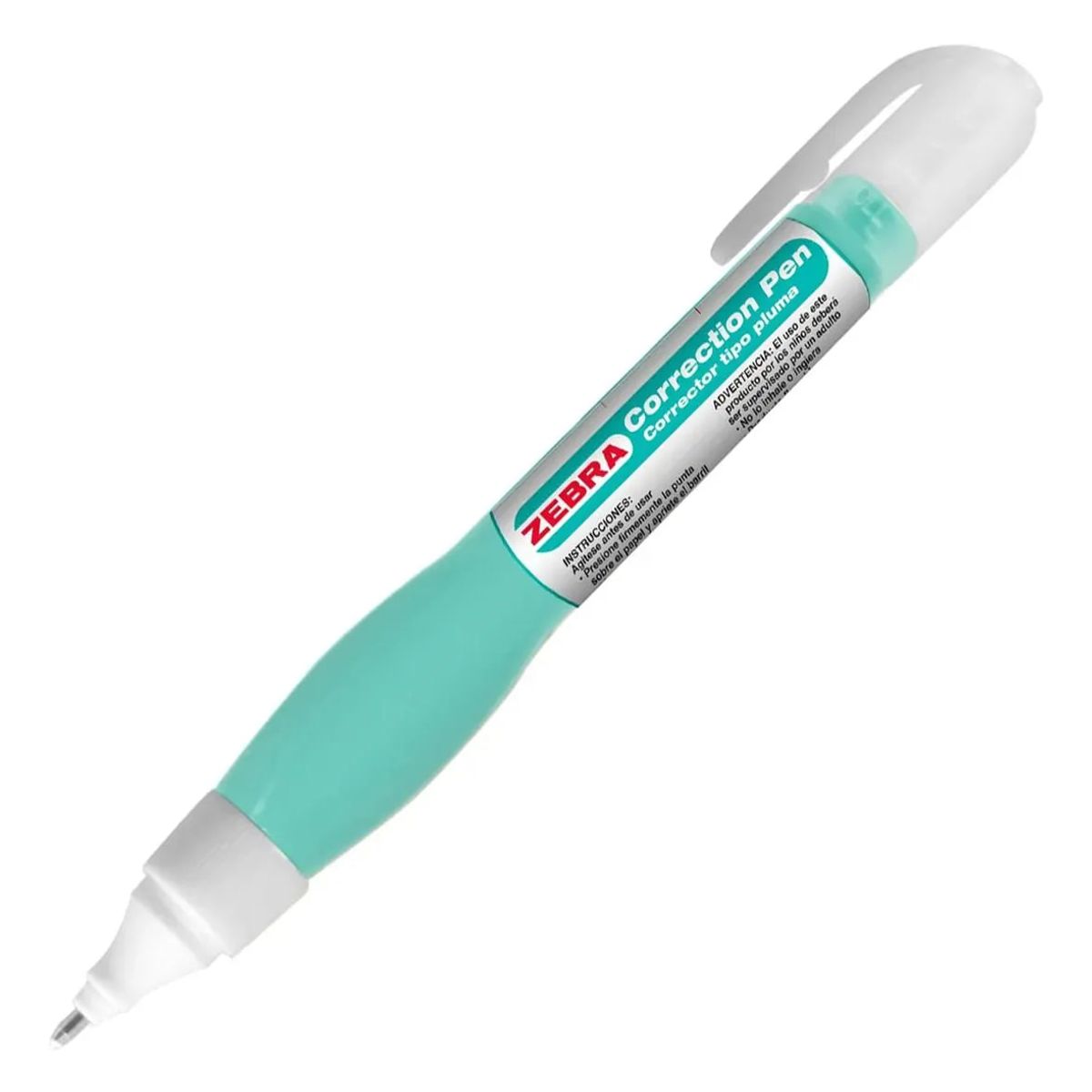 ZEBRA - Corrector Tinta Líquida Tipo Pluma 7 ml Secado Rápido Zebra