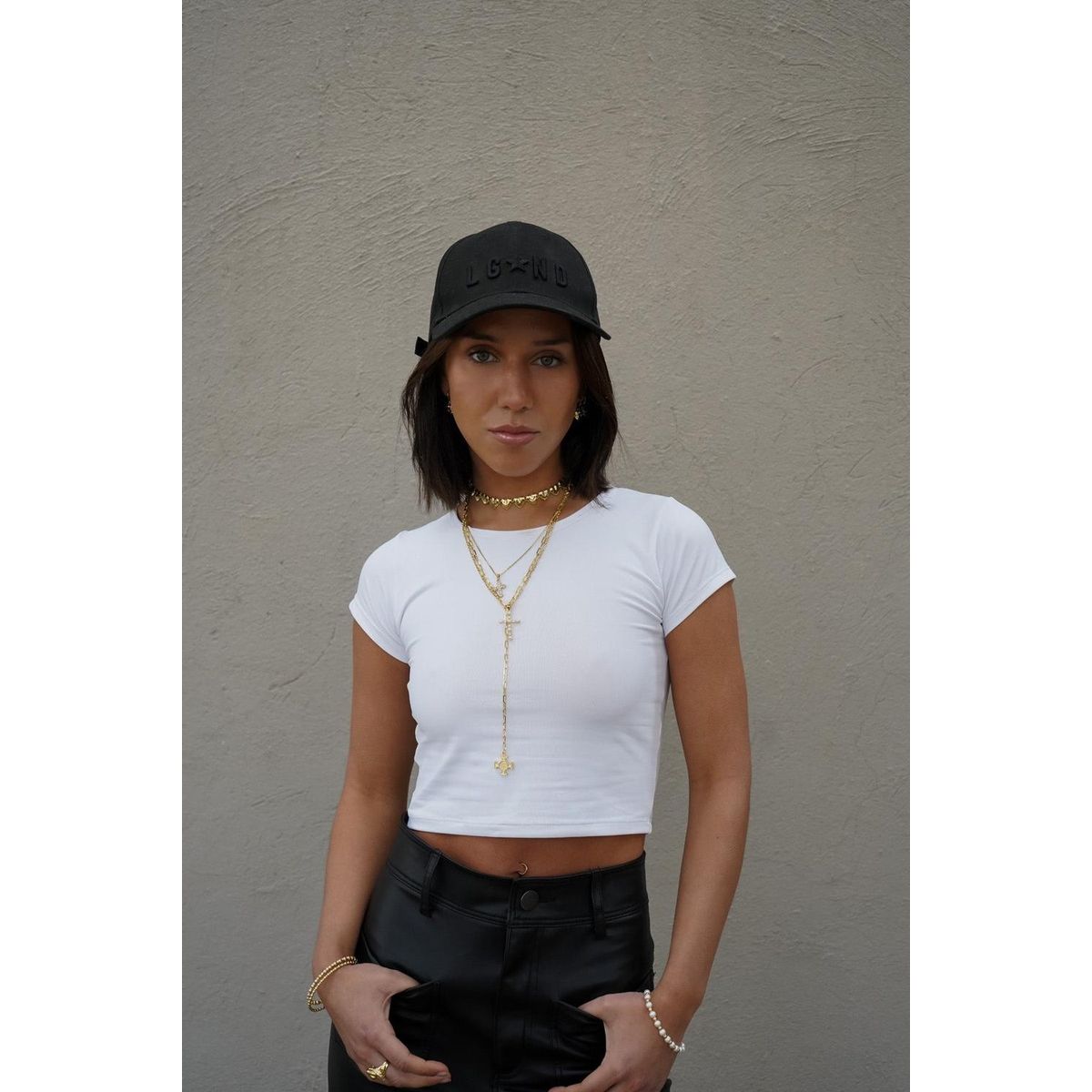 SIETE MARES - LUCY TOP MIDI BLANCO