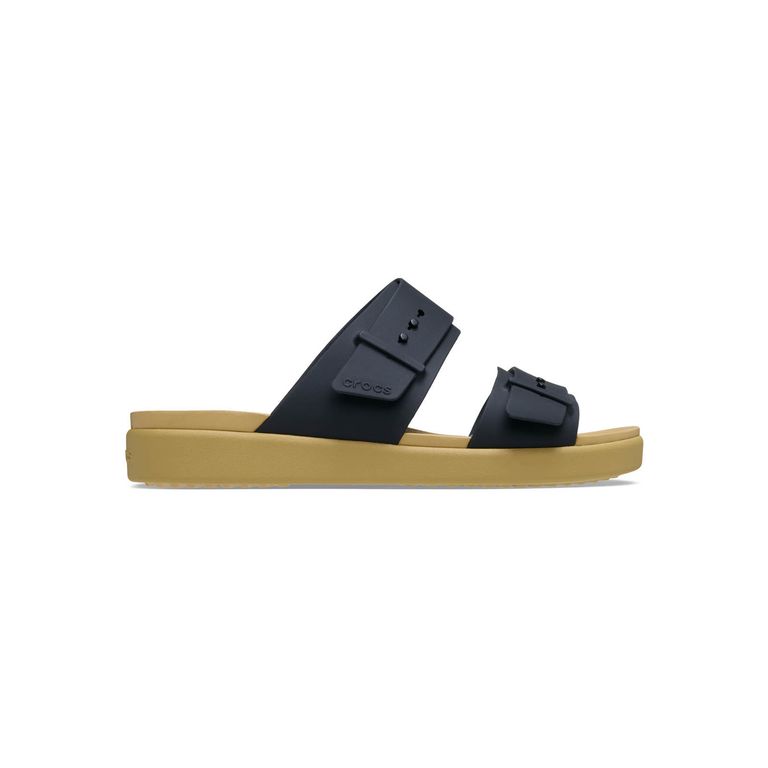 Sandalia Mujer Brooklyn Buckle Low Negro
