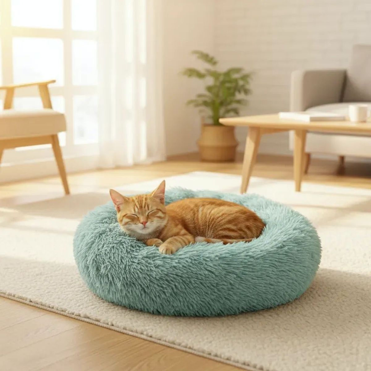OEM - Cama Peluda Para Perros Gatos Cama Suave 50cm