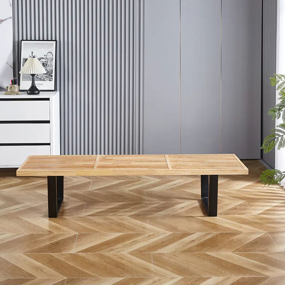 CORI CORI - Banqueta George Nelson 160cm - Madera