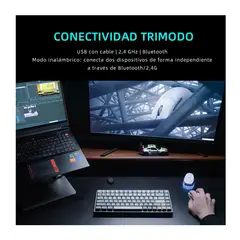 THUNDEROBOT - Mouse Inalámbrico ML903 De 4 Khz - Blanco