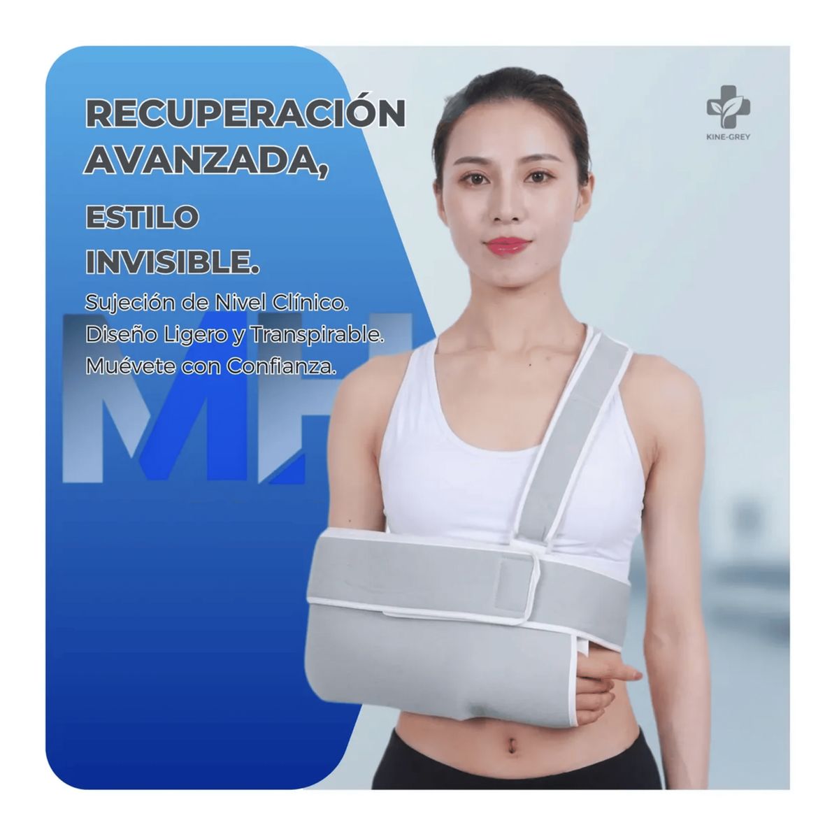GENERICO - Cabestrillo Para Brazo Hombro Inmovilizador Universal Gris