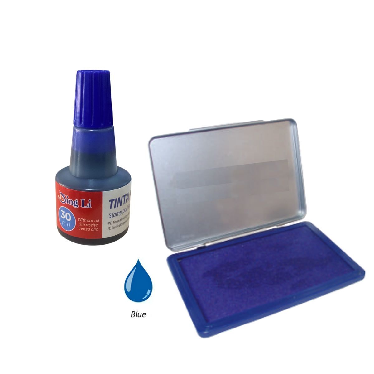 FULTONS - Set Almohadilla Huellero + Tinta Azul 30ml
