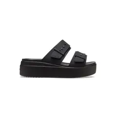 CROCS - Sandalia Mujer Brooklyn Buckle Low Wdg Negro
