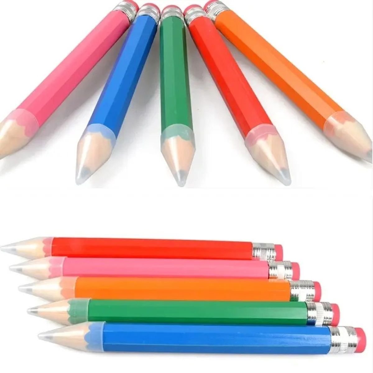 GENERICO - Lápiz Gigante De Colores Madera Niños