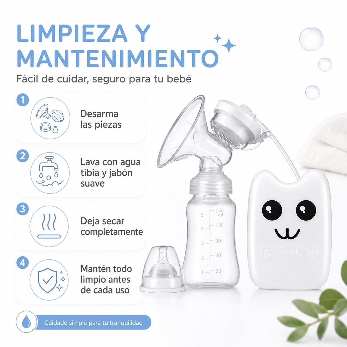 DOPA - Extractor Leche Materna Bebe Saca Leche Electrico Rh218