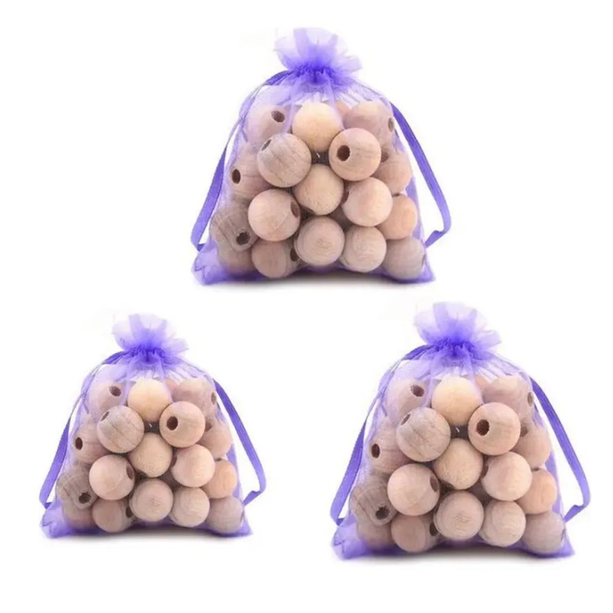 GENERICO - Repelente Para Polillas 60 Bolas De Cedro+bolsa Desodorizar naturales