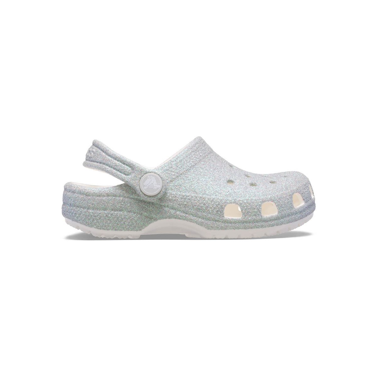 CROCS - Zueco Niños Grandes Classic Glitter Plateado CROCS