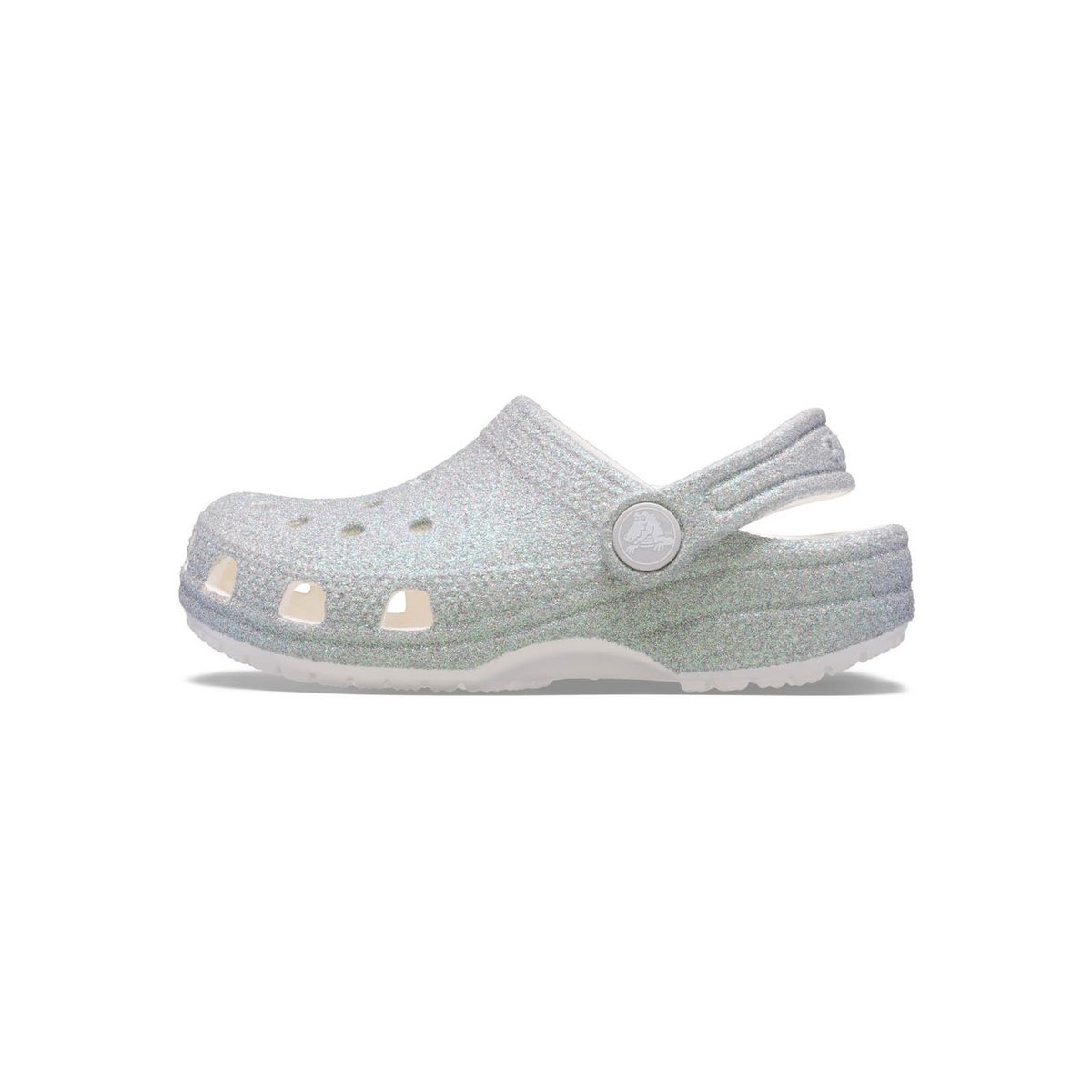 CROCS - Zueco Niños Grandes Classic Glitter Plateado CROCS